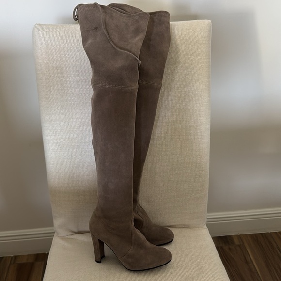 Stuart Weitzman Highland Over the Knee Heeled Boot Size 5 - Picture 5 of 11